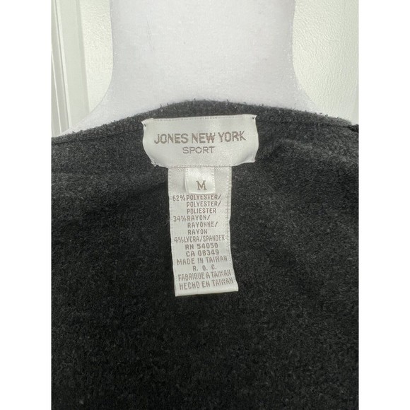 Jones New York Sport Cardigan Button Up Sweater Gray Size M - Picture 8 of 8